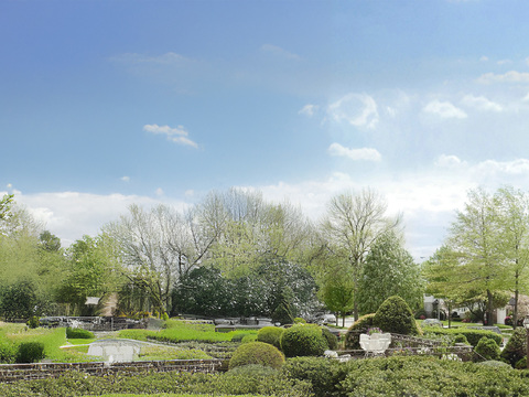 白天小区外景_通用外景_一楼外景_窗外景