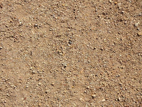 现代沙土，泥土，碎石地面