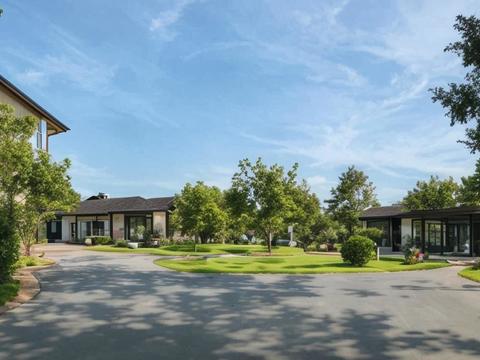 别墅外景_庭院外景_白天小区外景