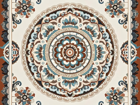 复古轻奢花纹砖_敦煌花纹砖
