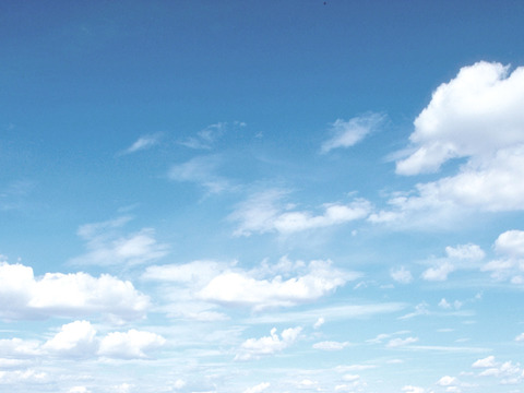 纯净蓝天白云