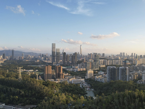  现代城市外景_深圳城市外景_白天城市外景 