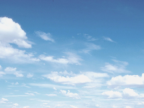 蓝天白云天空