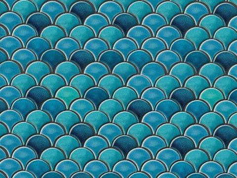 法式轻奢花纹砖_鱼鳞砖