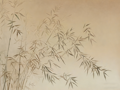 禅意 竹影 壁纸 灯箱画面