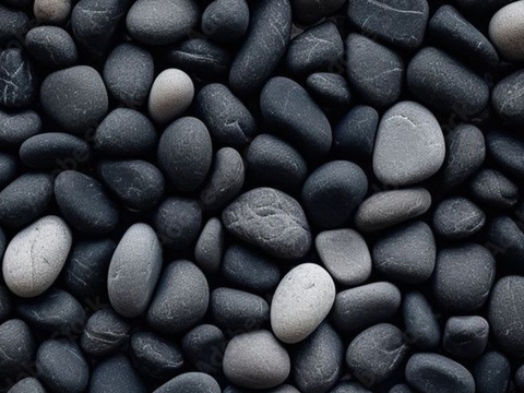 黑色鹅卵石，石子，碎石，砂砾石，水洗石，
