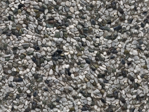 现代鹅卵石，碎石，石子，砂砾石，水洗石，混凝土，水泥地面 