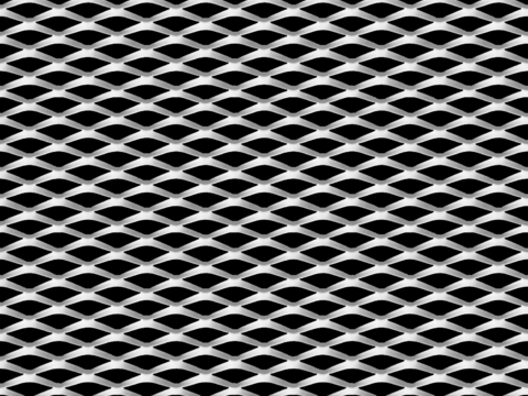 无缝工业风白色金属网格栅