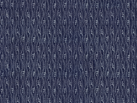 复古蓝印花传统蓝色印染印花布纹32