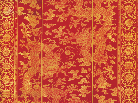  中国传统服饰纹理图案，吉祥图案，富贵图案16 