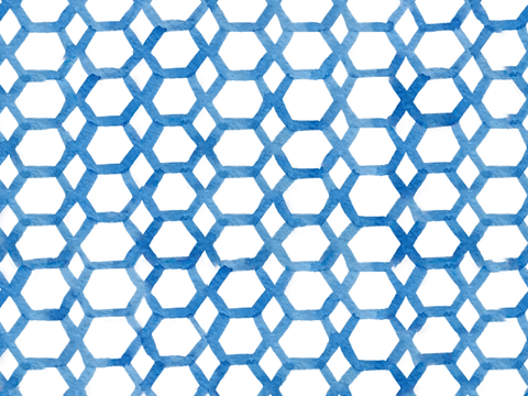  手绘蓝色水彩蜡染扎染印花布纹92 