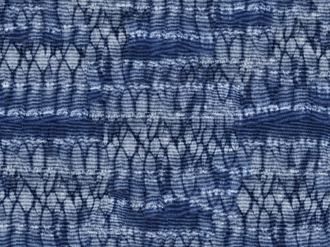  蓝色手工蜡染扎染布纹15 