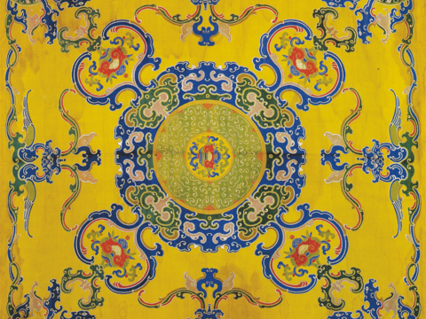  中国传统服饰纹理图案，吉祥图案，富贵图案42 