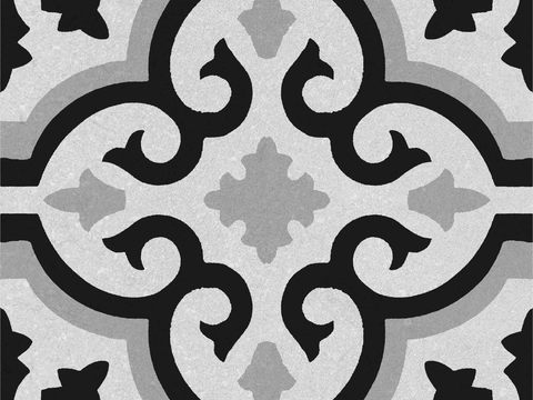  复古风格几何装饰瓷砖纹理 