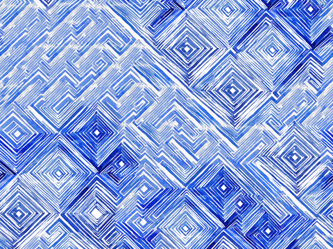  青色靛蓝水彩扎染蜡染布纹纹理10 