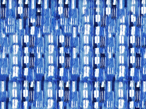  青色靛蓝水彩扎染蜡染布纹纹理3 