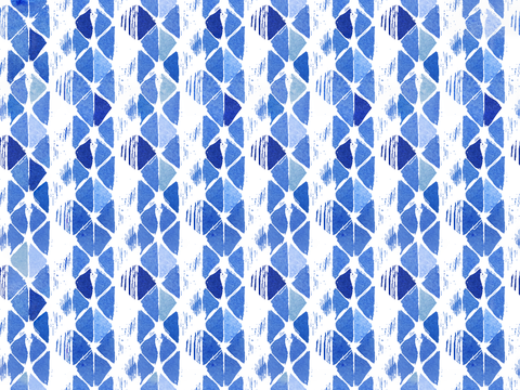  青色靛蓝水彩扎染蜡染布纹纹理15 