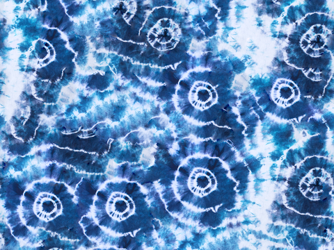 手工扎蓝布纹77