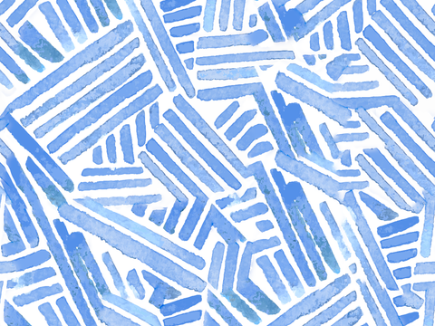  手绘蓝色水彩蜡染扎染印花布纹21 