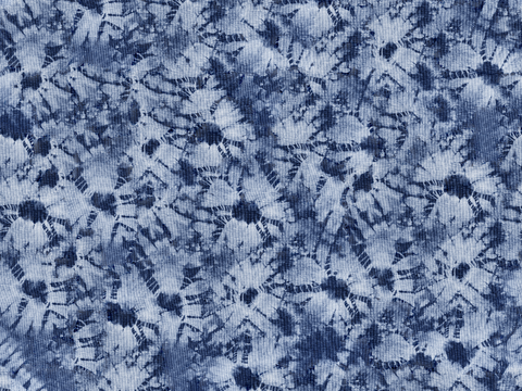  蓝色手工蜡染扎染布纹16 