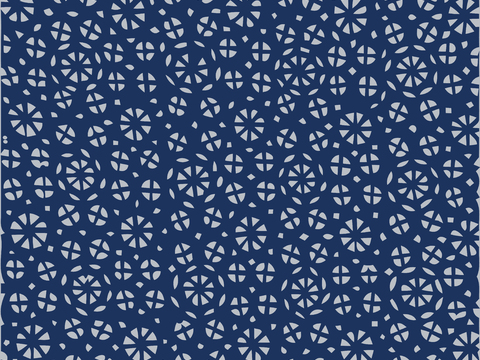  民间传统蓝印花布纹14 