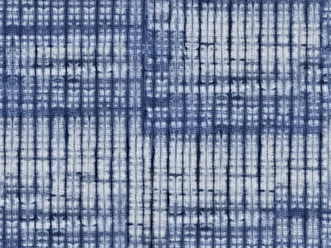 蓝色手工蜡染扎染布纹39