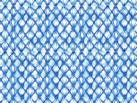  青色靛蓝水彩扎染蜡染布纹纹理1 