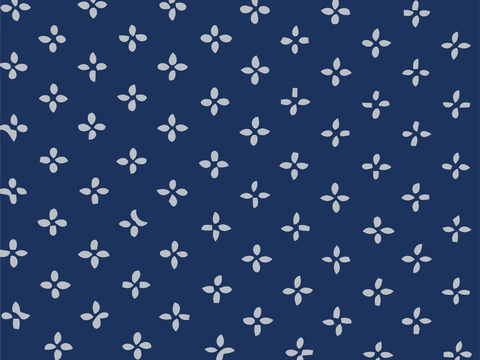  民间传统蓝印花布纹13 