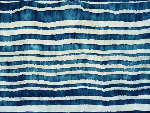  靛青蓝色水彩扎染印花布纹33 