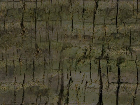 带有交叉光斑的像素化绿色图案