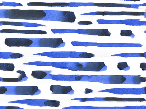  手绘蓝色水彩蜡染扎染印花布纹122 