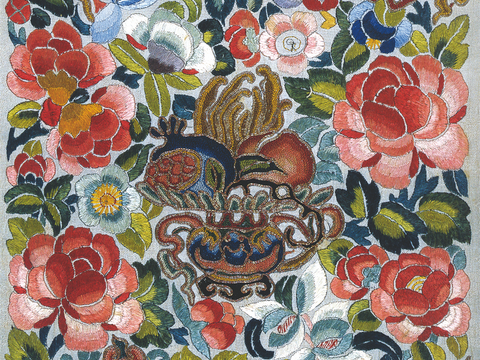  中国传统服饰纹理图案，吉祥图案，富贵图案71 