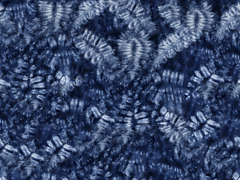  蓝色手工蜡染扎染布纹31 