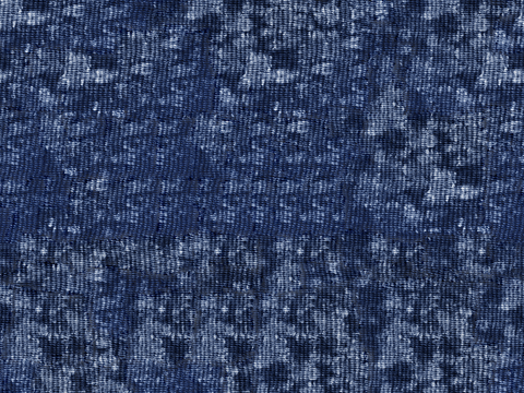 蓝色手工蜡染扎染布纹52