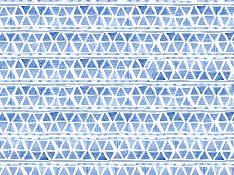  手绘蓝色水彩蜡染扎染印花布纹59 