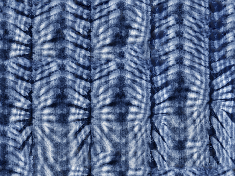  蓝色手工蜡染扎染布纹20 