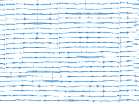  手绘蓝色水彩蜡染扎染印花布纹107 