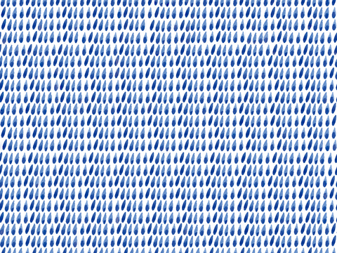  手绘蓝色水彩蜡染扎染印花布纹37 