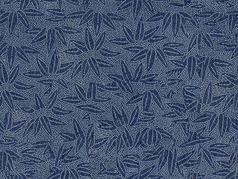 复古蓝印花传统蓝色印染印花布纹31