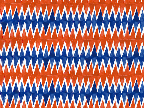  手绘蓝色水彩蜡染扎染印花布纹51 