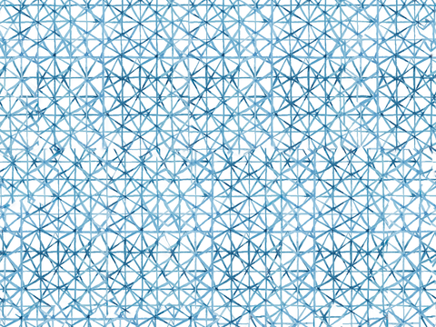  手绘蓝色水彩蜡染扎染印花布纹12 