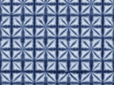 蓝色手工蜡染扎染布纹59