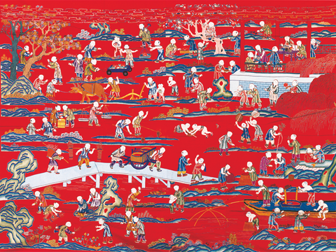  中国传统服饰纹理图案，吉祥图案，富贵图案116 