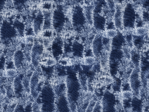  蓝色手工蜡染扎染布纹27 