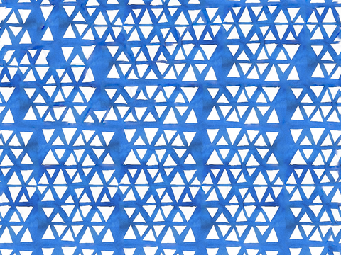  青色靛蓝水彩扎染蜡染布纹纹理21 