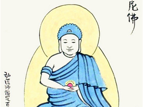  丰子恺水墨绘画作品，写意水墨画，水墨风漫画17 