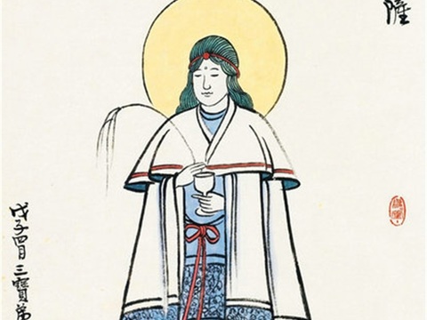  丰子恺水墨绘画作品，写意水墨画，水墨风漫画10 