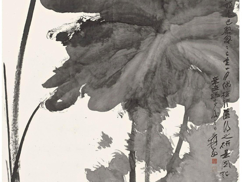 张大千绘画作品，中国近现代水墨画，写意水墨画78