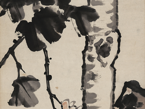  张大千绘画作品，中国近现代水墨画，写意水墨画89 