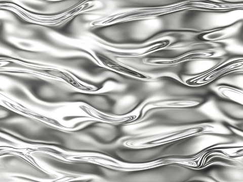 现代水波纹金属 银色水波纹不锈钢贴图